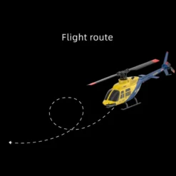 A60 BELL206 90-Class 2.4G 4CH Single Rotor Flybarless Mini RC Helicopter Model with Optical Flow Altitude Hold 1/42 Scale