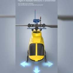 A60 BELL206 90-Class 2.4G 4CH Single Rotor Flybarless Mini RC Helicopter Model with Optical Flow Altitude Hold 1/42 Scale