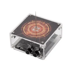Bluetooth Musical Tesla Coil Plasma Speaker with Long Arc and Bluetooth Music Dual Mode Vinyl Record Shaped