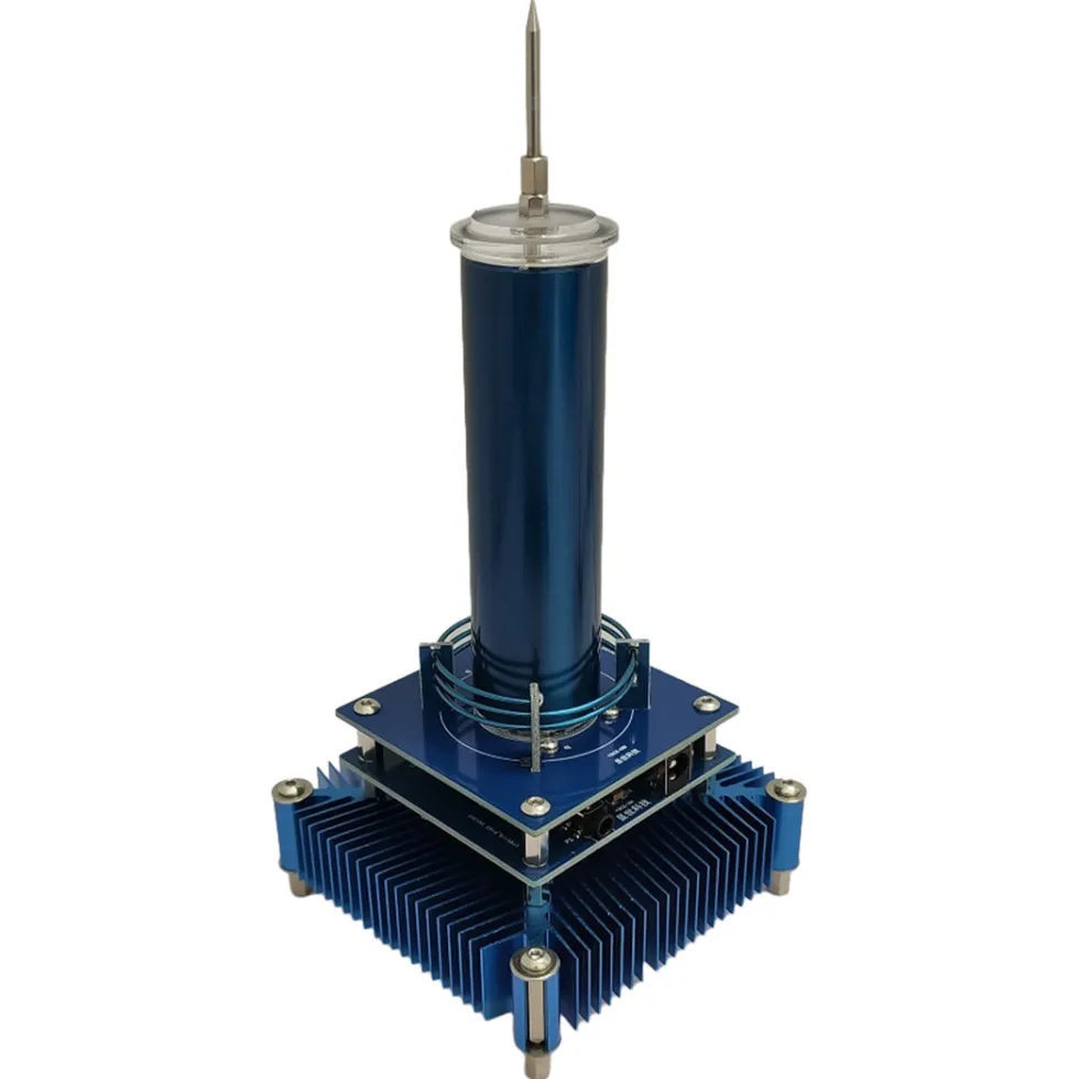 Bluetooth Singing Tesla Coil Music Speaker Plasma Loudspeaker Desktop Toy-US Plug