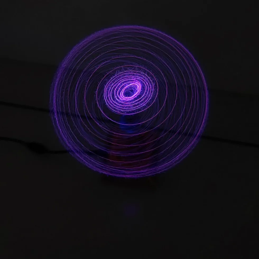 Bluetooth Singing Tesla Coil Music Speaker Plasma Loudspeaker Desktop Toy-US Plug