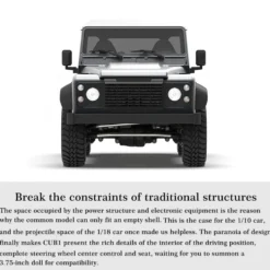 Capo CUB1 RC Crawler Truck 1:18 4WD Electric RC Simulation Off-Road Vehicle Pickup Truck Model with Differential Lock KIT