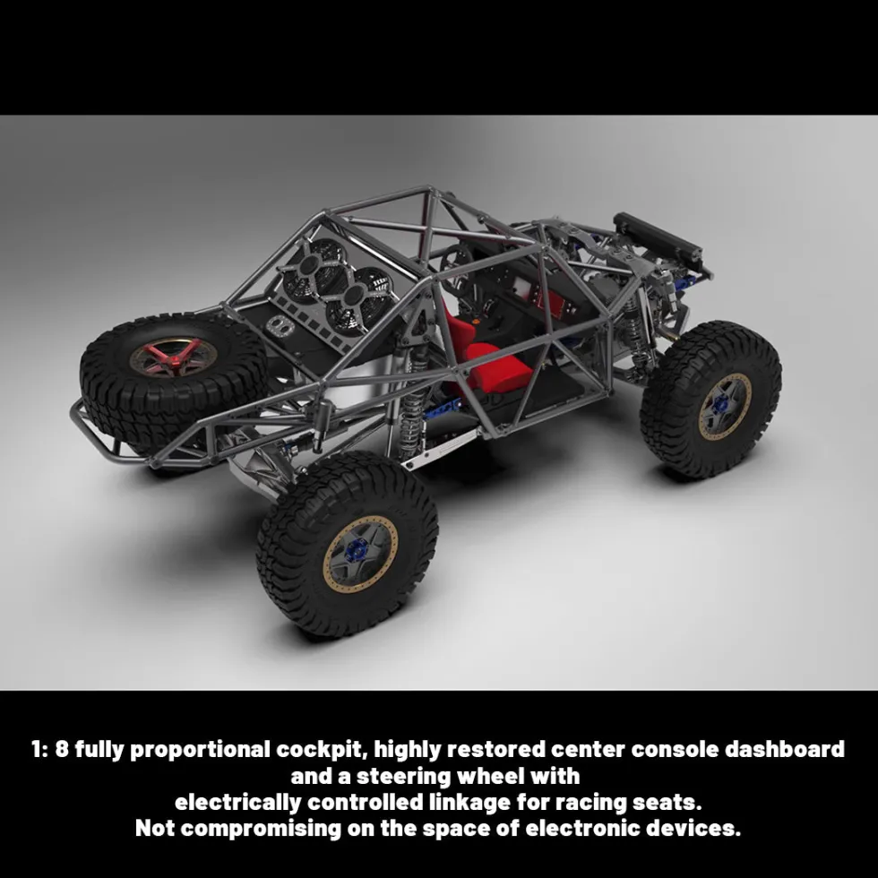 Capo U4 CD1582X Queen 1/8 Scale 2.4G All Metal RC Off-Road Crawler Climbing Car RC Vehicle Model Kit