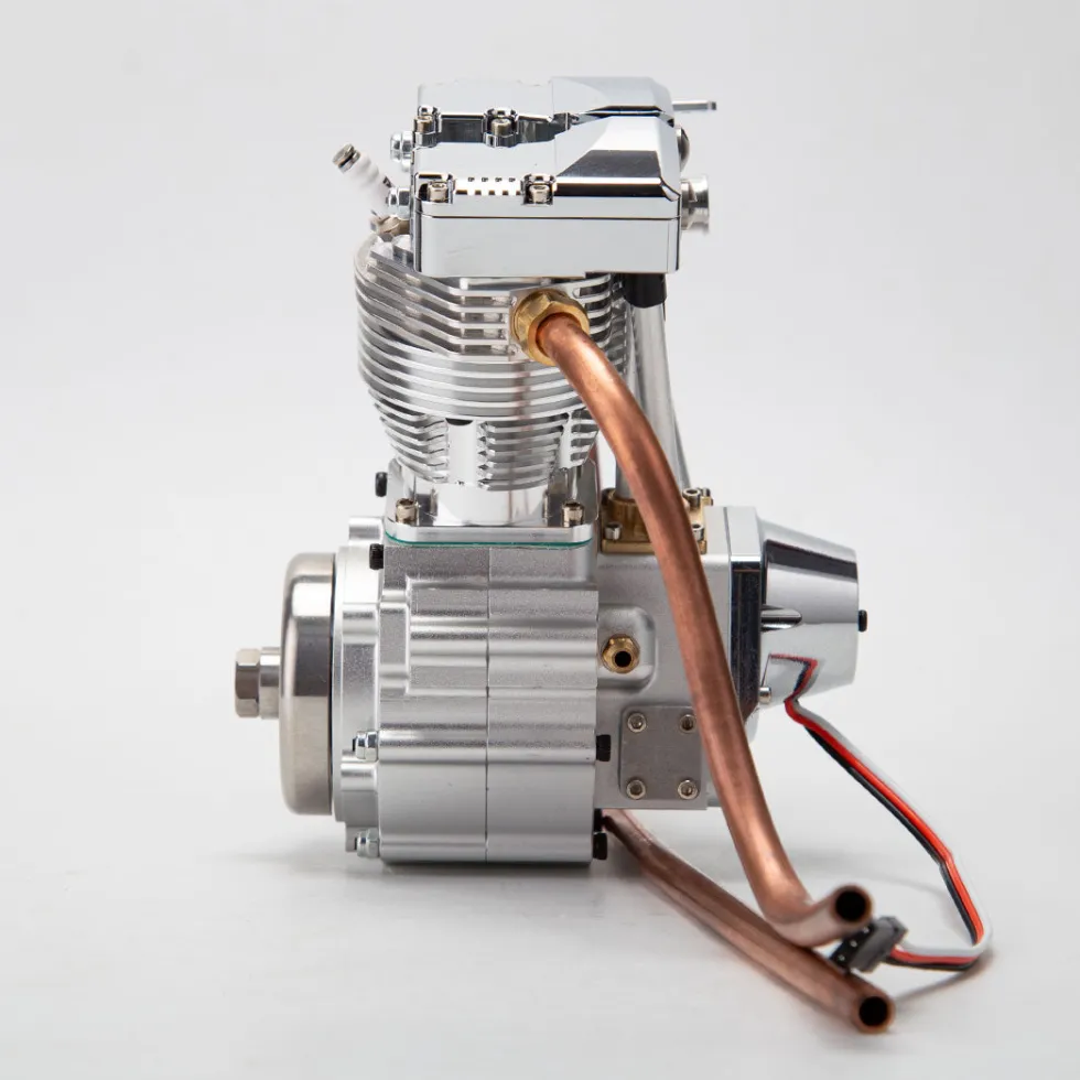 CISON FG-VT157 15.7cc Mini OHV V-twin V2 Shovelhead Engine 4-Stroke Air-cooled Gasoline Engine Motorcycle RC Engine Model