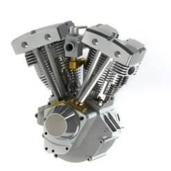 CISON FG-VT157 15.7cc Mini OHV V-twin V2 Shovelhead Engine 4-Stroke Air-cooled Gasoline Engine Motorcycle RC Engine Model
