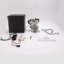 CISON FG-VT9 9cc V2 Engine V-Twin Dual Cylinder 4-Stroke Air-Cooled Gasoline Engine Motorcycle RC Engine Model