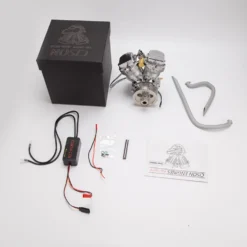 CISON FG-VT9 9cc V2 Engine V-Twin Dual Cylinder 4-Stroke Air-Cooled Gasoline Engine Motorcycle RC Engine Model