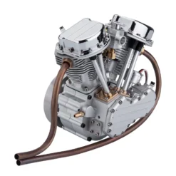 CISON FG-VT9 9cc V2 Engine V-Twin Dual Cylinder 4-Stroke Air-Cooled Gasoline Engine Motorcycle RC Engine Model