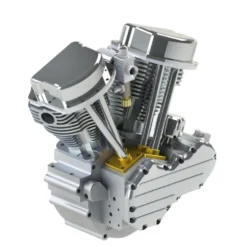CISON FG-VT9 9cc V2 Engine V-Twin Dual Cylinder 4-Stroke Air-Cooled Gasoline Engine Motorcycle RC Engine Model