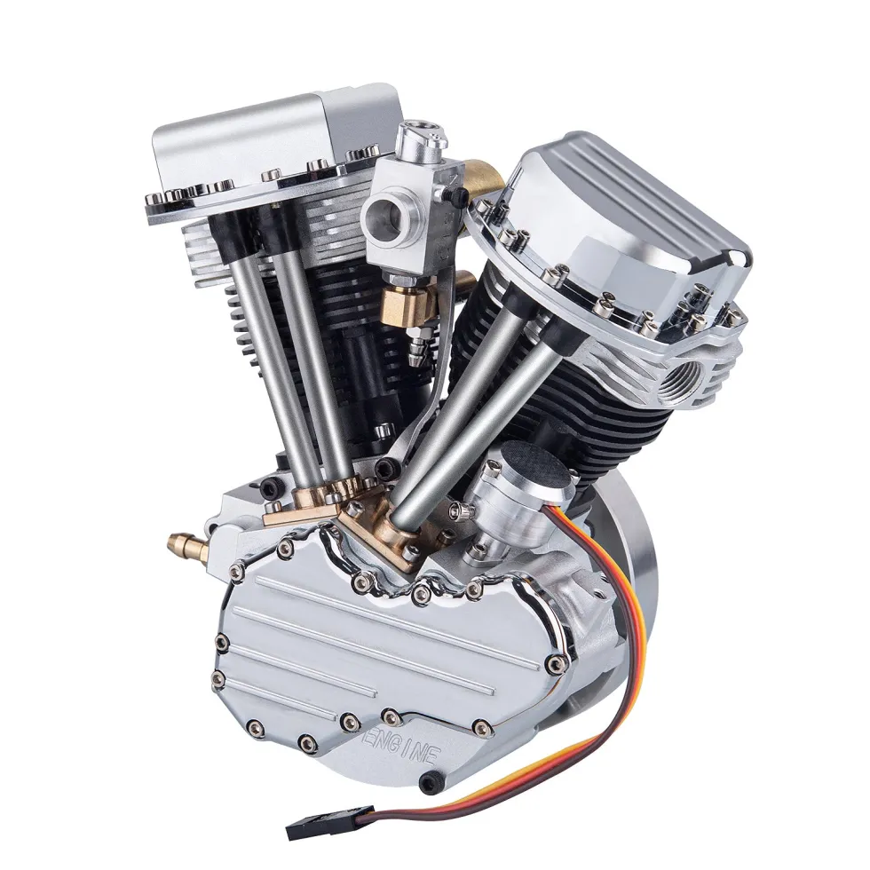 CISON FG-VT9 9cc V-Twin V2 Engine 4-Stroke Dual Black Cylinder 4-Stroke Air-cooled Motorcycle Gasoline Engine