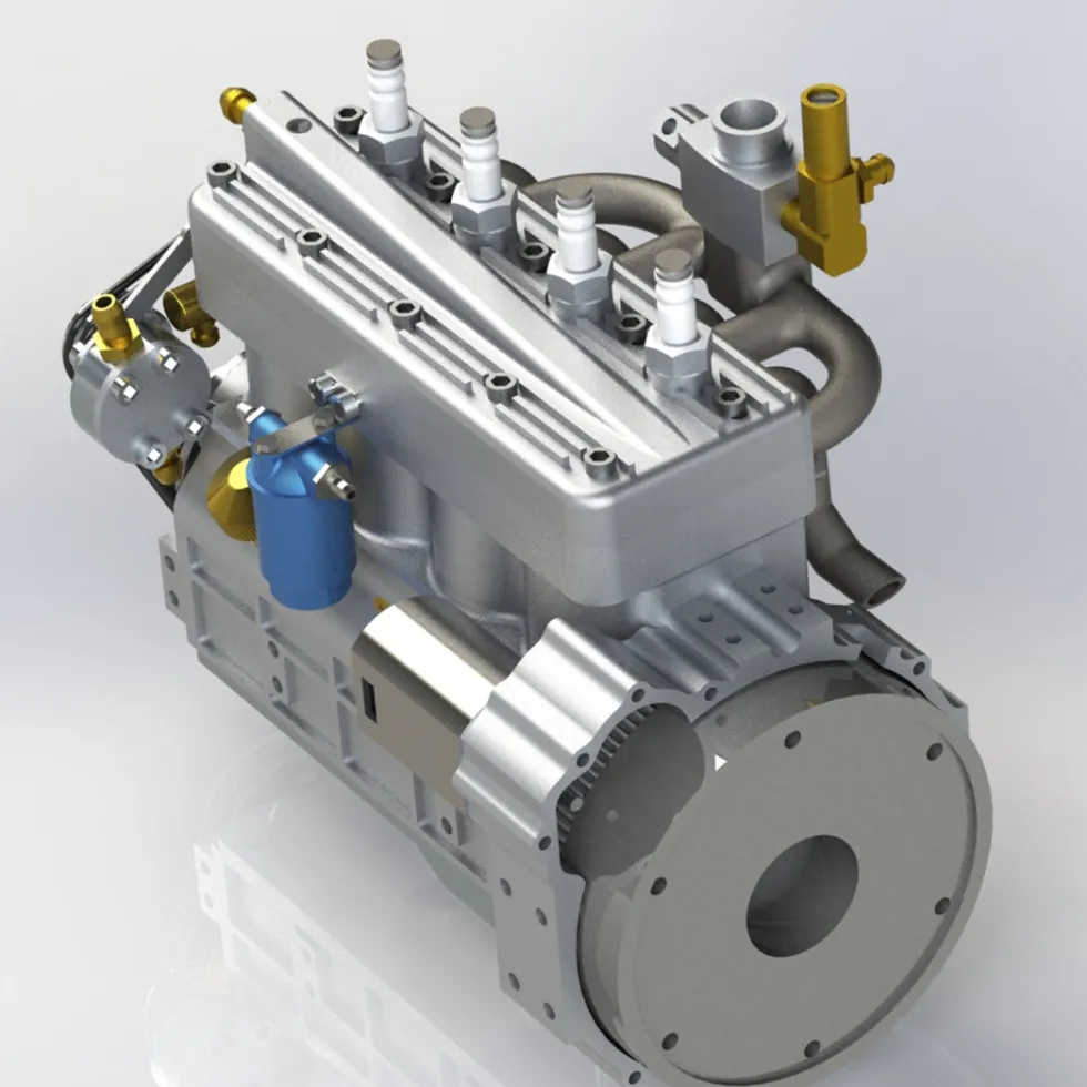 CISON FL4-175 17.5cc Flathead Inline 4 cylinder 4 Stroke Water-Cooled Gasoline Engine Model For RC Model Car Ship Airplane