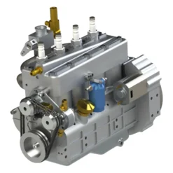 CISON FL4-175 17.5cc Flathead Inline 4 cylinder 4 Stroke Water-Cooled Gasoline Engine Model For RC Model Car Ship Airplane