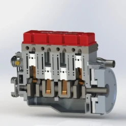 CISON L4-175 17.5cc Mini OHV Inline 4 Cylinder 4 Stroke Water-cooled L4 RC Gasoline Engine Model - Speed Up to 8,000rpm