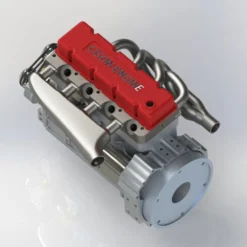 CISON L4-175 17.5cc Mini OHV Inline 4 Cylinder 4 Stroke Water-cooled L4 RC Gasoline Engine Model - Speed Up to 8,000rpm