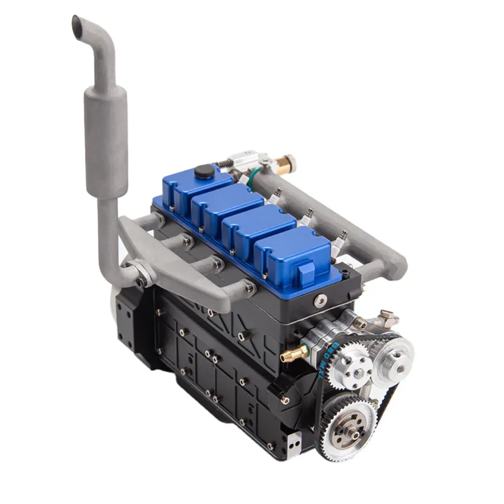 CISON L4 OHV 20.5cc Inline 4-Cylinder 4-Stroke Water-Cooled Gasoline Engine Model Kit-Speed Up to 11500rpm