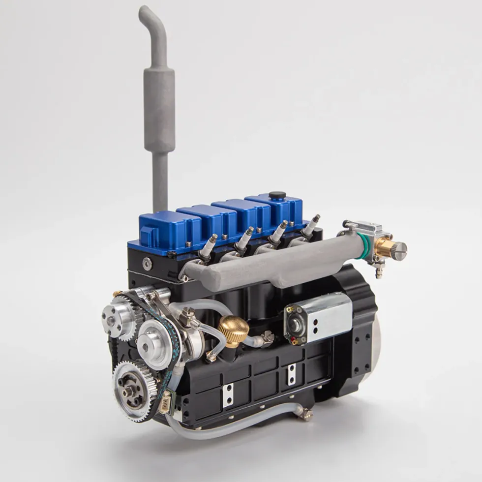 CISON L4 OHV 20.5cc Inline 4-Cylinder 4-Stroke Water-Cooled Gasoline Engine Model Kit-Speed Up to 11500rpm