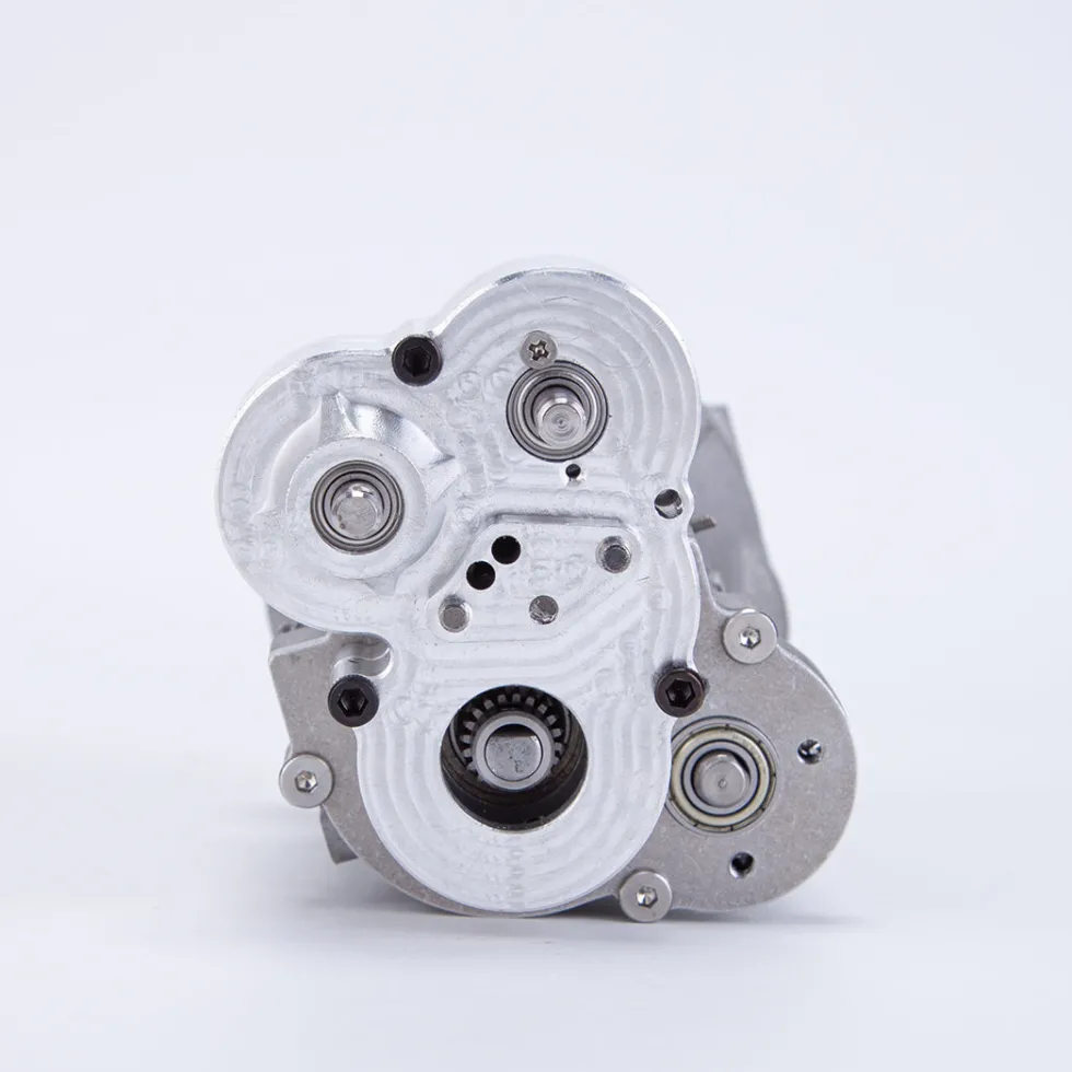 CISON Mini RC Dual Clutch 4-speed Alloy Gearbox Model DIY Modification Parts Transmission Model for Climbing Rescue Vehicle