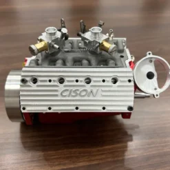 CISON Small-block 44CC 1/6 Scale Water-Cooled Flathead 4-Stroke V8 Gasoline Engine Internal Combustion Model Kit that Works