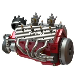 CISON Small-block 44CC 1/6 Scale Water-Cooled Flathead 4-Stroke V8 Gasoline Engine Internal Combustion Model Kit that Works