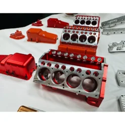 CISON V8 Engine Pro Small-block 44CC 1/6 Scale Water-Cooled 4-Stroke 8-Cylinder Gasoline Engine Internal Combustion V8 Engine Model Kit that Works