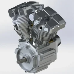 CISON V2 Engine V-twin 2-Cylinder 4-Stroke Air-Cooled Gasoline Engine Motorcycle RC Engine Model - Panhead & Shovelhead Collection