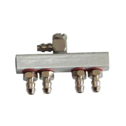 Custom 4-Way All-metal Oil Distributor Fuel by-pass Regulator for TOYAN FS-L400 14cc Inline 4 Cylinder Four-stroke Water-cooled Nitro Engine Model
