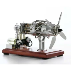 16 Cylinder Stirling Engine Double Tank Gas Powered Motor Stirling Engine Model Toy