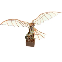 Da Vinci Ornithopter with Kinetic Flapping Wing 3D Model DIY Kits 243PCS