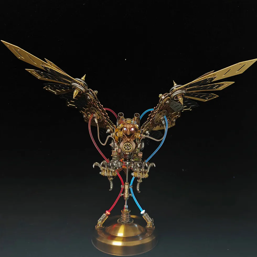 3D DIY Steampunk Metal Mechanical Eagle Model Kit, Creative Trendy Display - 650PCS