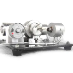 DIY Assembly Steam Engine Kit Model Science Experiment with Electric Generator