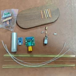 DIY Metal Wire Five-Vane Windmill LED Lamp Kit – Hand Soldering Assembly Model