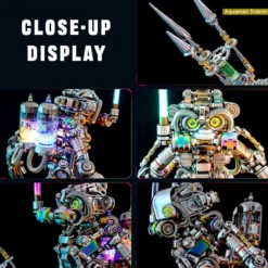 3D Mechanical Diver Ape DIY Metal Assembly Model Colorful Creative Ornament -700+PCS