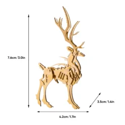 3D Metal Elk Model Kit - Make Your Own Advent Calendar -200PCS