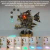 3D Metal Lantern Fish DIY Steampunk Assembly Anglefish Model Colorful Lamp Creative Trendy Toy -700PCS