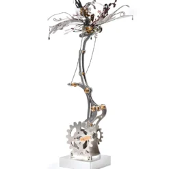 3D Metal Mechanical Butterfly Assembly Model Kit with Mechanical Transmission
