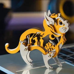 3D Metal Mechanical Cat Assembly Model Kit