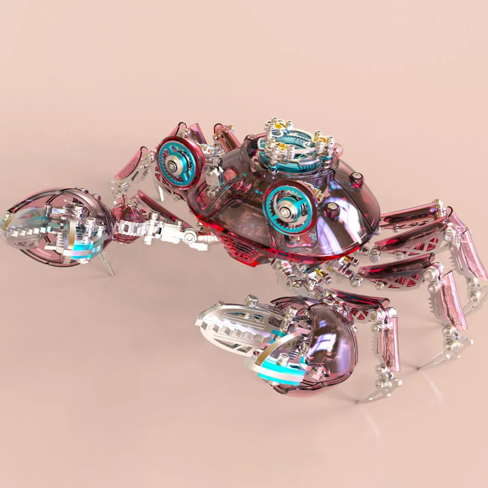 3D Metal Mechanical Crab Assembly Model Kit-666PCS