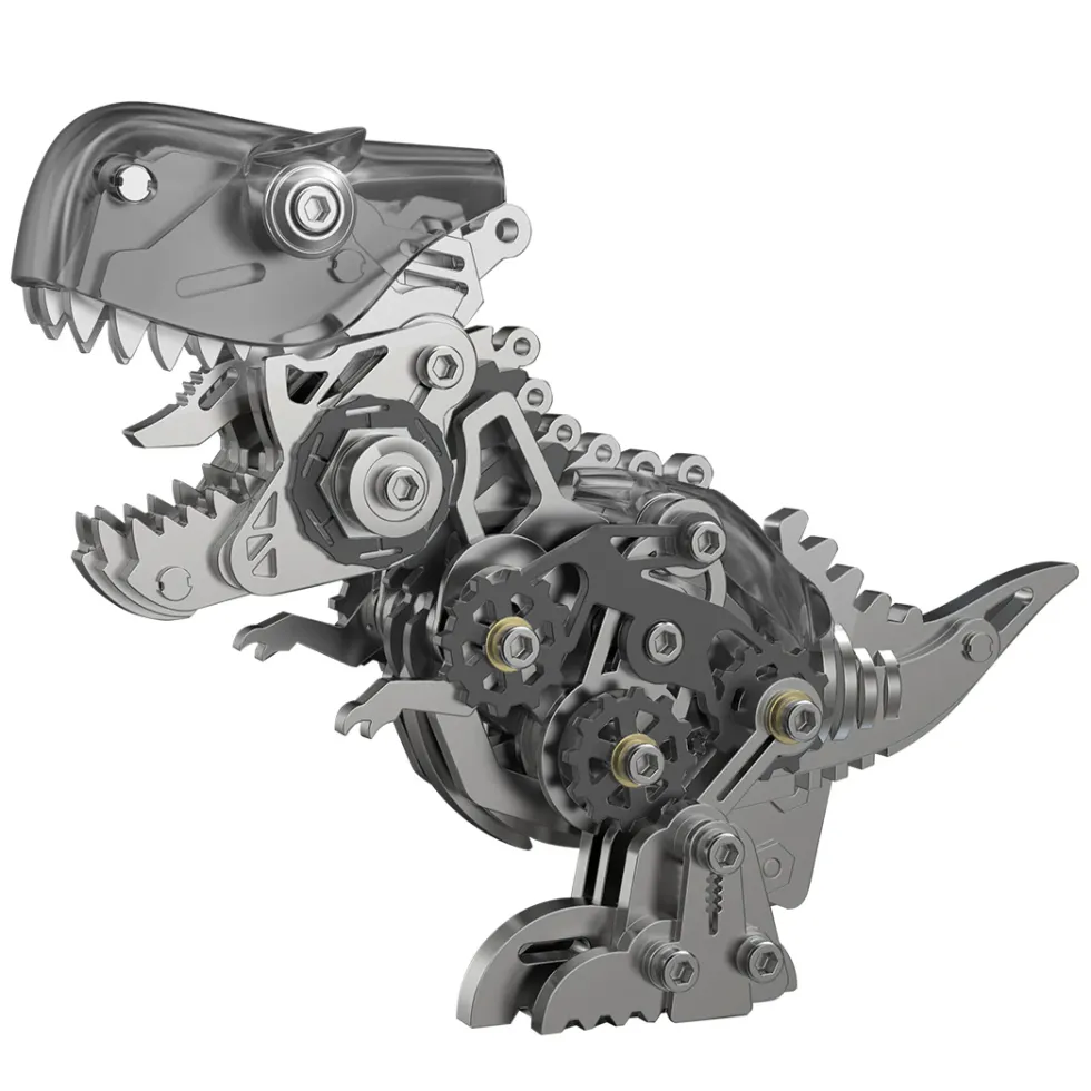 3D Metal Mechanical Dinosaur Model Kit DIY Tyrannosaurus Rex Assembly Model - 160PCS