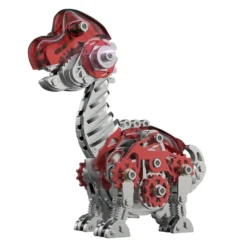 3D Metal Mechanical Dinosaur Model Kit DIY Brachiosaurus Assembly Model - 160PCS