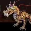 3D Metal Mechanical Dragon Crafts DIY Assembly Model Kit Art Device for Kids, Teens and Adults-2030+PCS