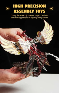 3D Metal Mechanical Phoenix Assembly Model Kit with Mechanical Transmission