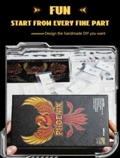 3D Metal Mechanical Phoenix Assembly Model Kit with Mechanical Transmission