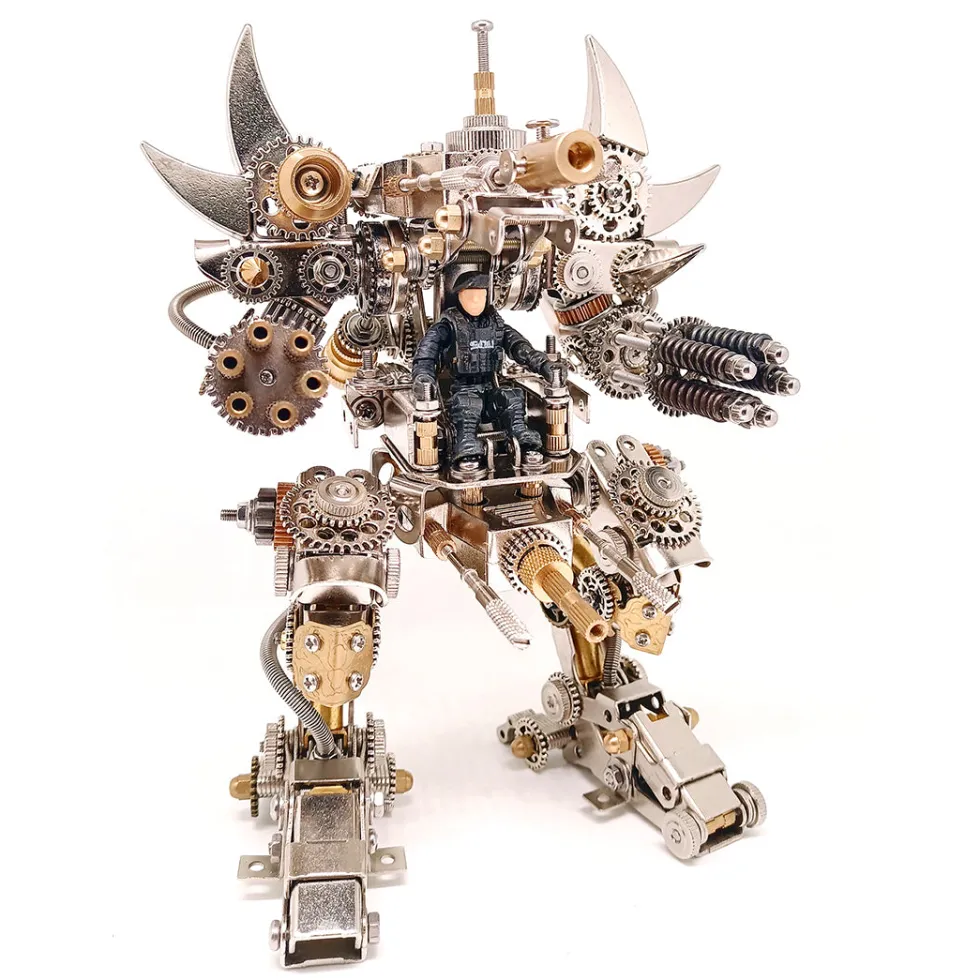 3D Metal Mechanical Puzzle Magnetic Mecha DIY Assembly Model Kit for Kids, Teens, and Adults