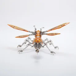 3D Metal Mechanical Wasp Puzzle Model Kit with LED Lights