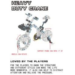 3D Metal Puzzle Bicycle Assembly Kit DIY Model Toys Kit Adults Kids -191PCS
