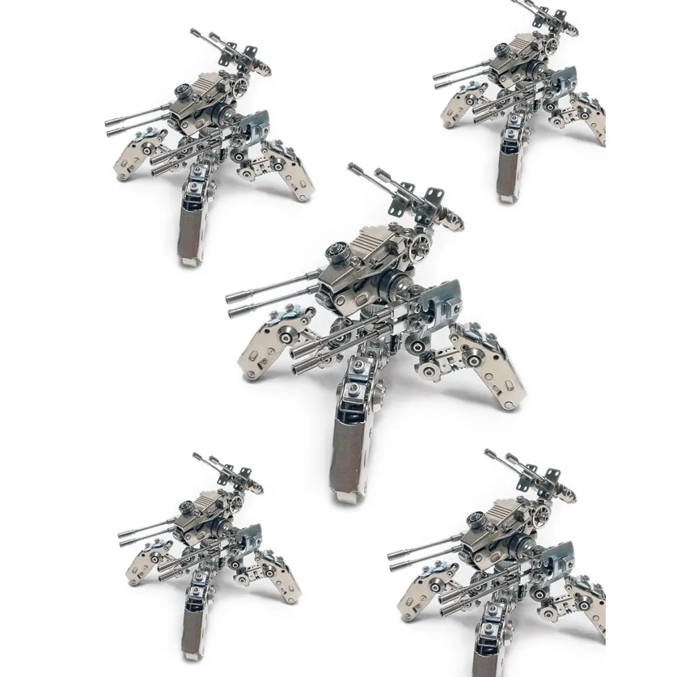 3D Metal Quadruped Mecha Model Kit, Creative Collectible Display