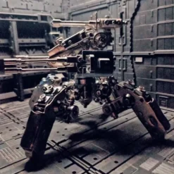 3D Metal Quadruped Mecha Model Kit, Creative Collectible Display