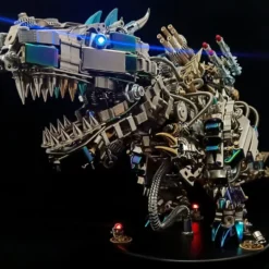 3D Metal Rex Dinosaur Mechanical Puzzle DIY Assembly Model Kit - 2500PCS+55cm Height