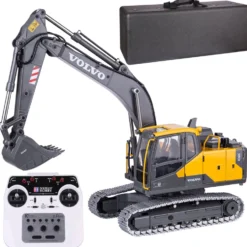 DOUBLE E 1:14 2.4G RC Excavator Metal Engineering Remote Control Construction Vehicle - Electric Cylinder Version RTR
