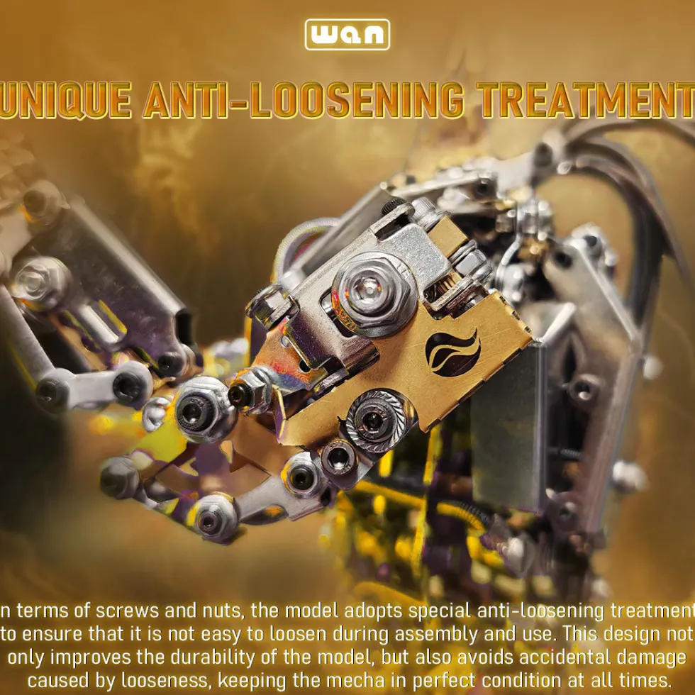 3D Protoss Mecha Metal Model With Light Steampunk DIY Assembly Jigsaw Crafts 1020+Pcs